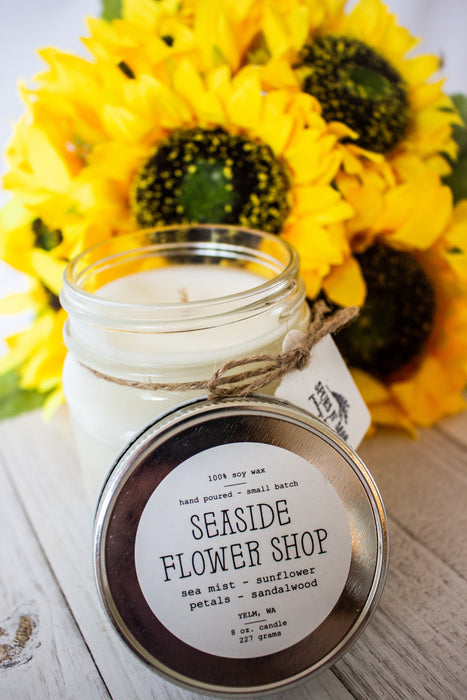 Seaside Flower Shop- Mason Jar